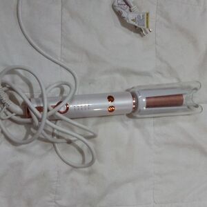 Automatic Curling Iron - White and Copper